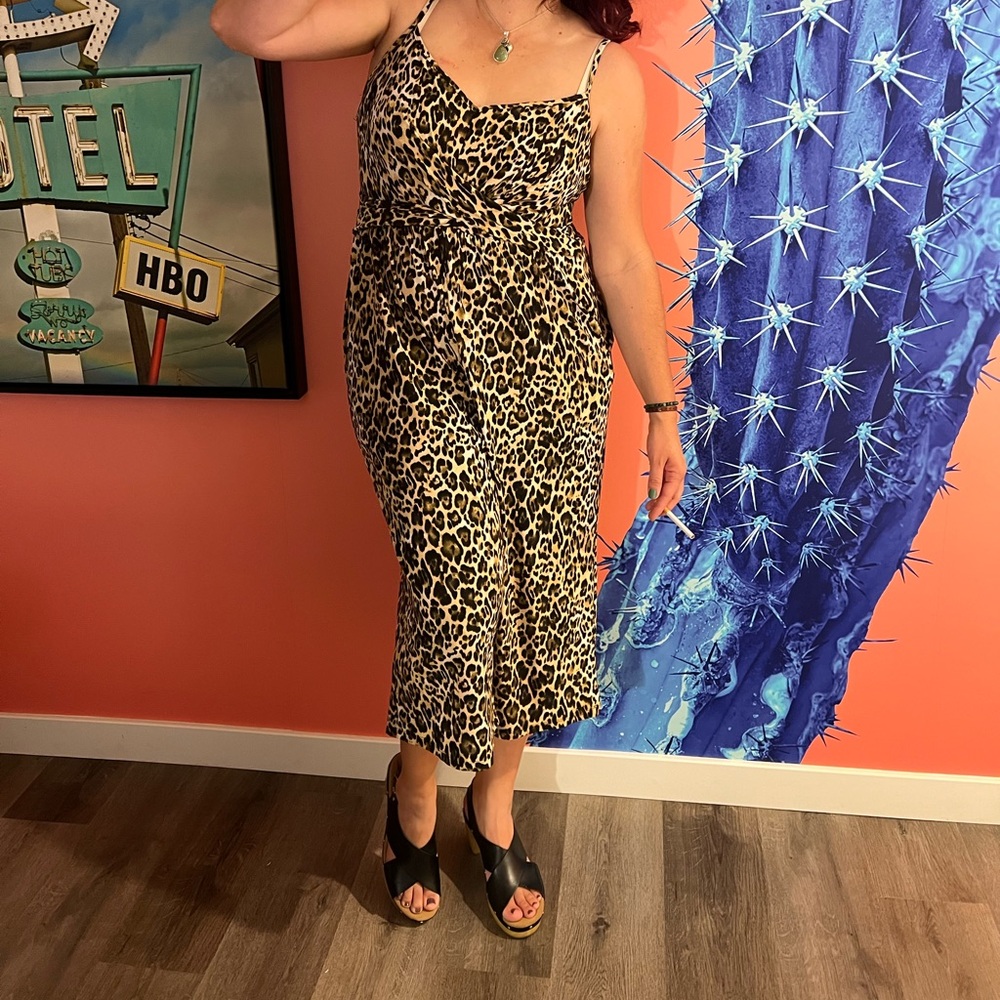 Candie's Animal Print Jumpsuit